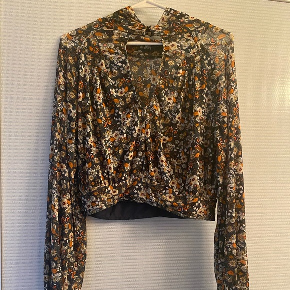 Free people mesh turtleneck blouse - Picture 3 of 3